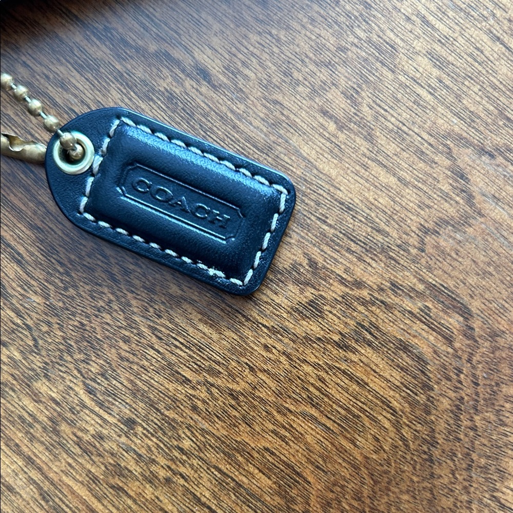 Coach Black Wristlet with Gold Accents - Picture 2 of 4